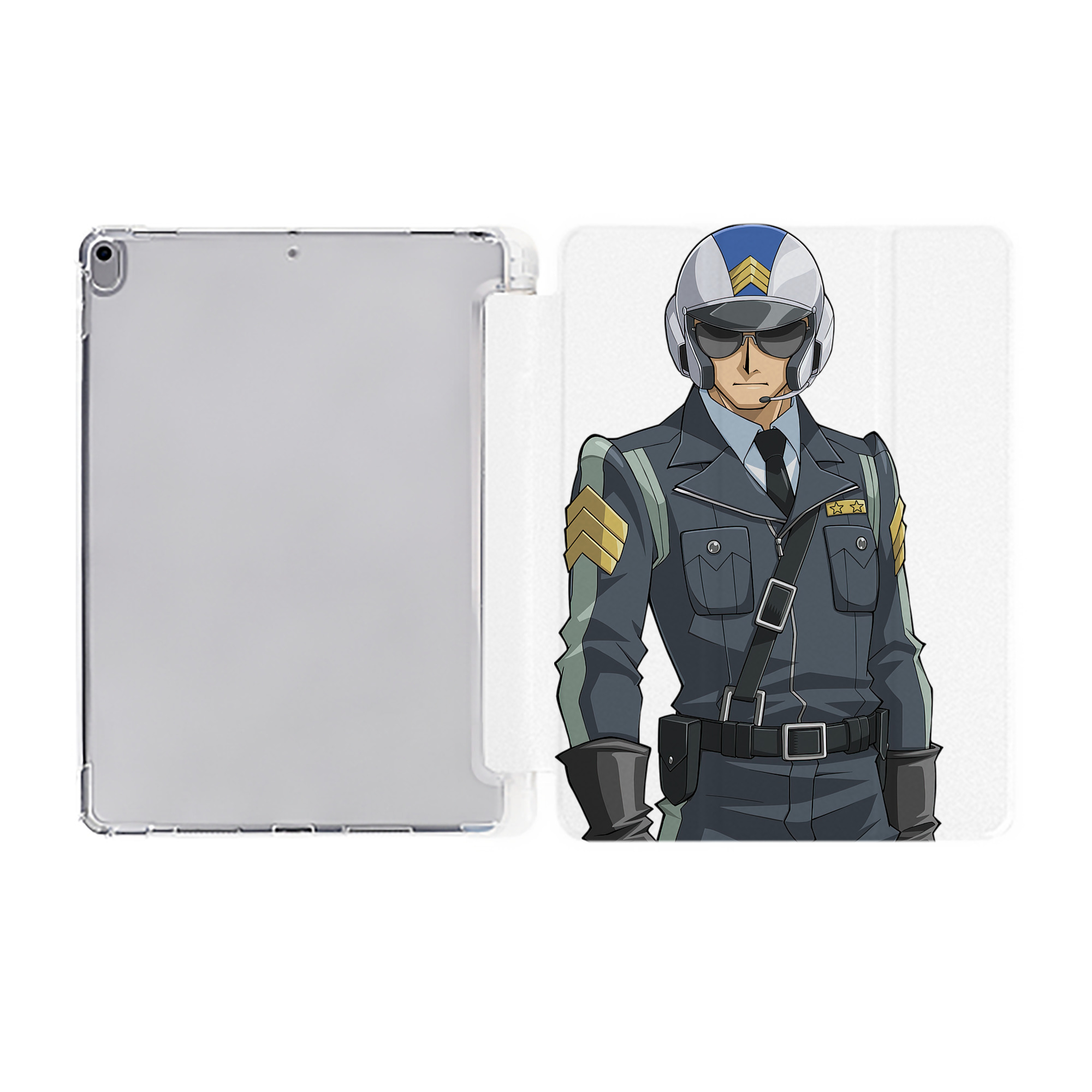 （画像用） 遊☆戯☆王 Yu-Gi-Oh! IPad ケース ペン収納付き 三つ折りスタンド PUレザー×シリコン 対応機種9.5/10.5/10.9インチ